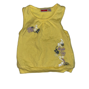 MEXX Girl Yellow Floral Tank Top Size 12-18M